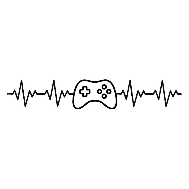 Controller Gamer EKG Herzschlag