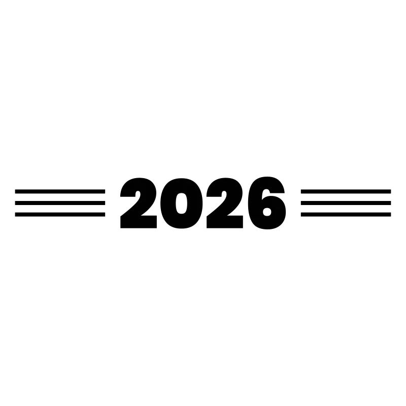 2026 Jahr Strich