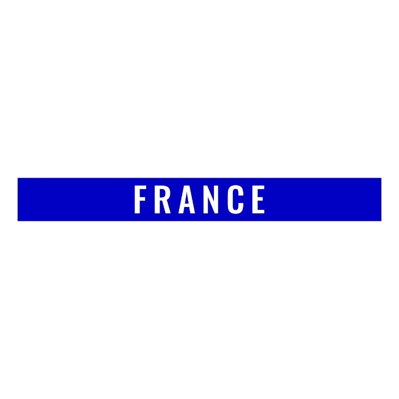 France Rectangle Bleu
