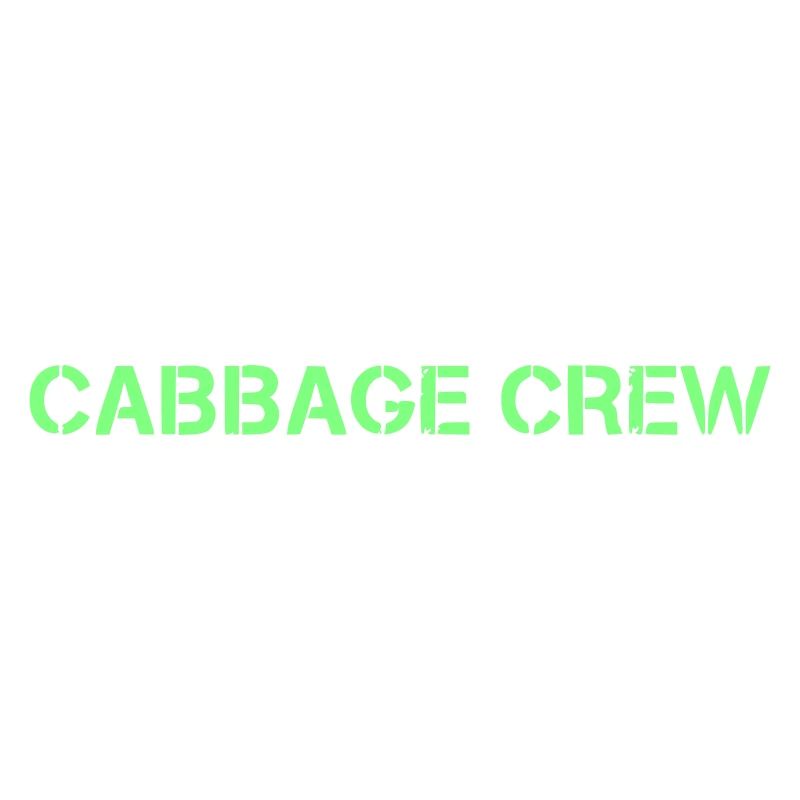 Cabbage Crew Lettrage Vegan