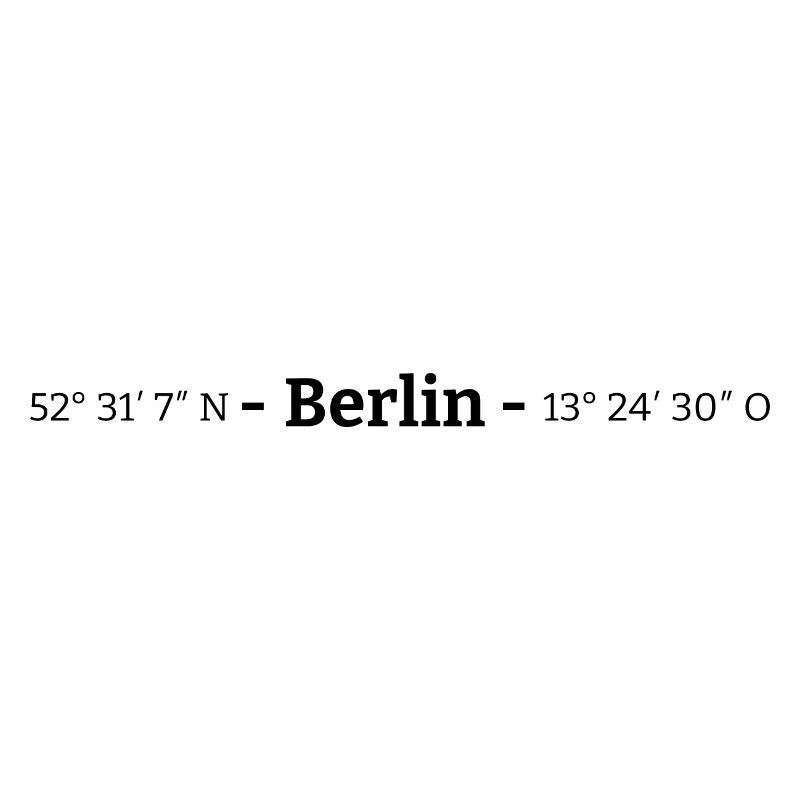 Coordinates Berlin