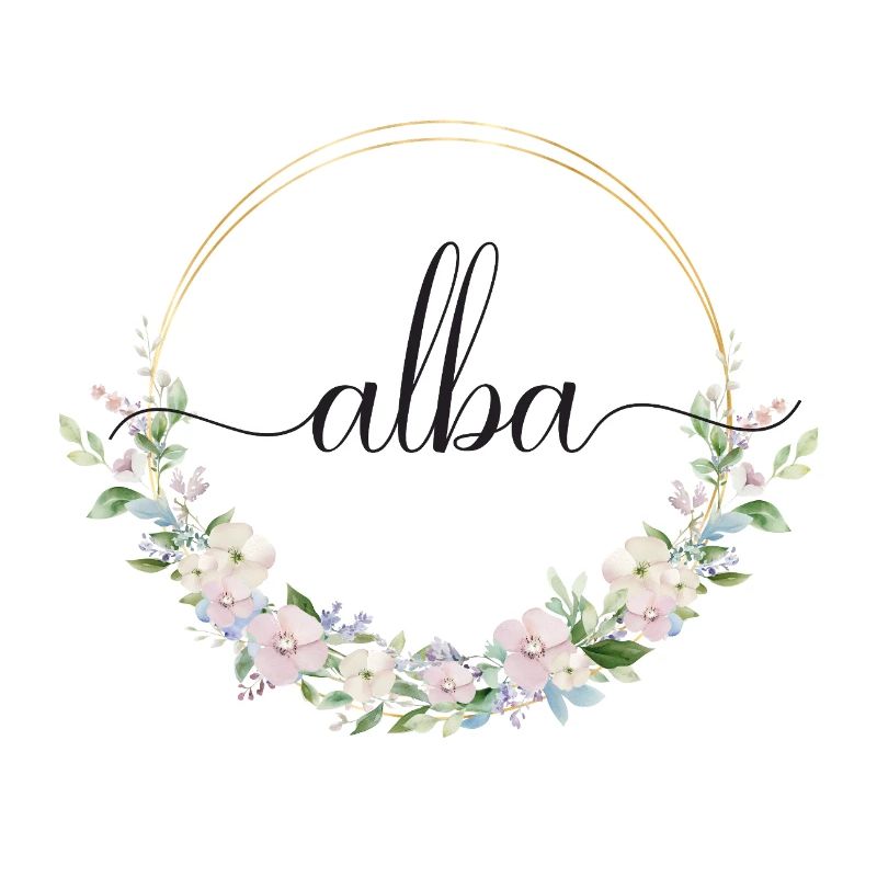Alba! Name Floral