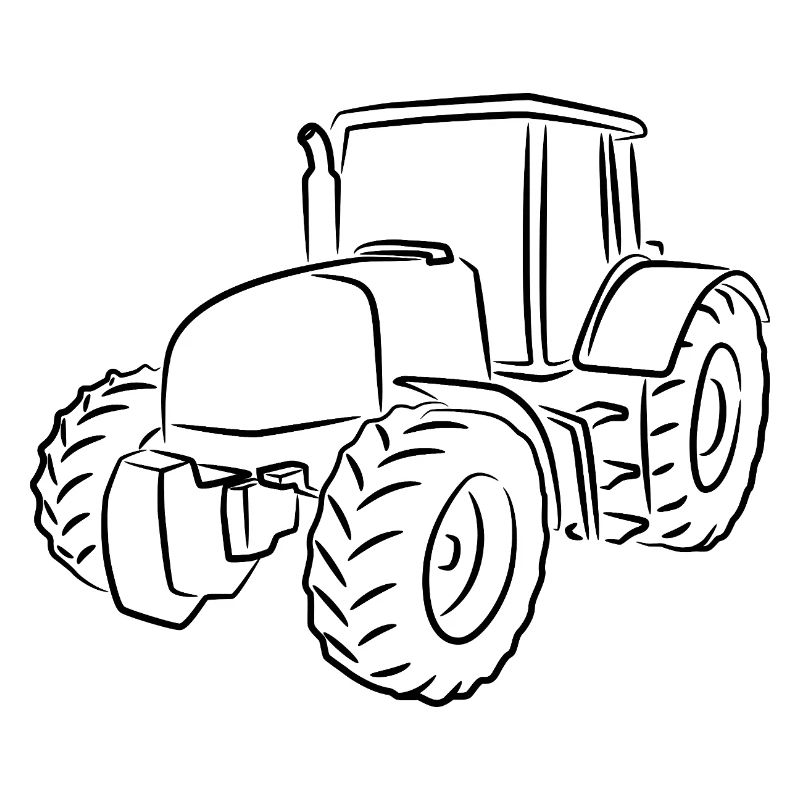 Traktor Zeichnung