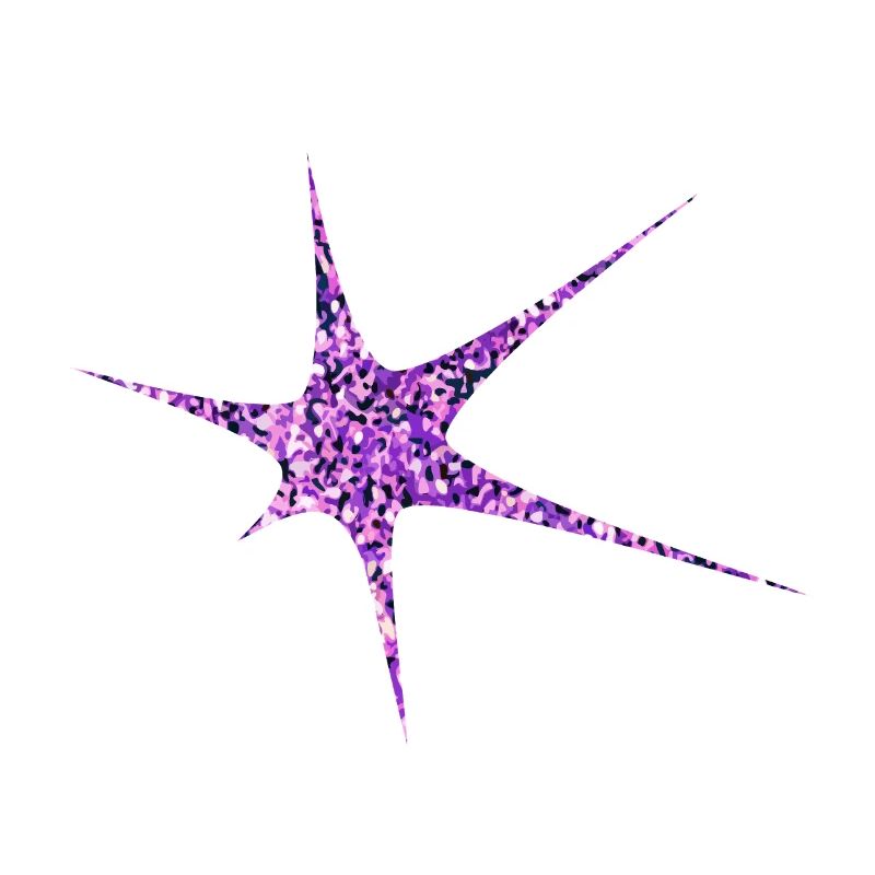 Lila Glitzer Starburst Funkeln