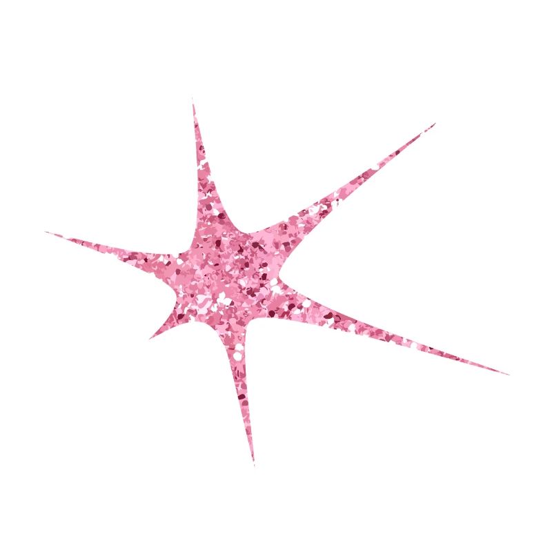 Pink Glitzer Starburst Funkeln