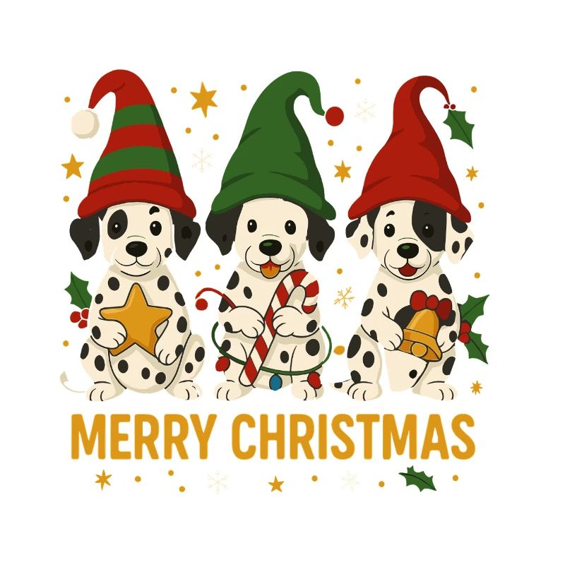 Süßes Dalmatiner Weihnachtsdesign