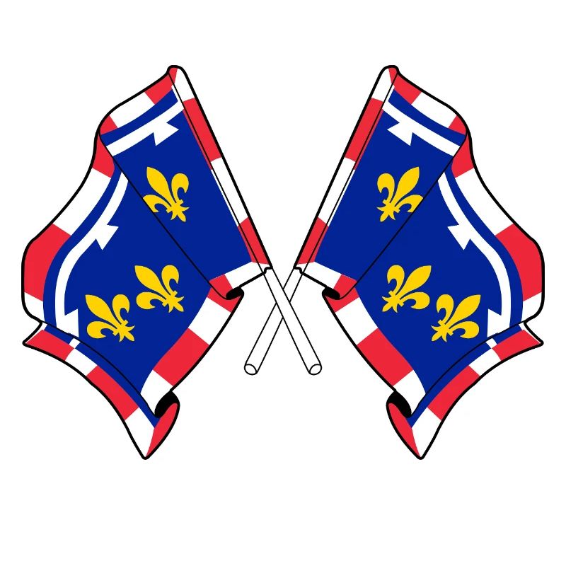 Centre-Val de Loire Kreuzflaggen