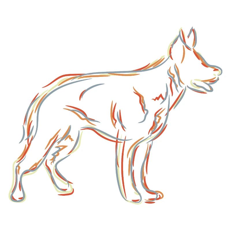 Schäferhund Zeichnung