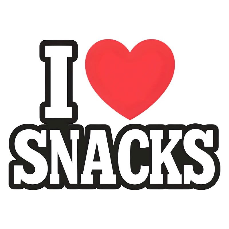 Liebe zu Snacks Ausdruck
