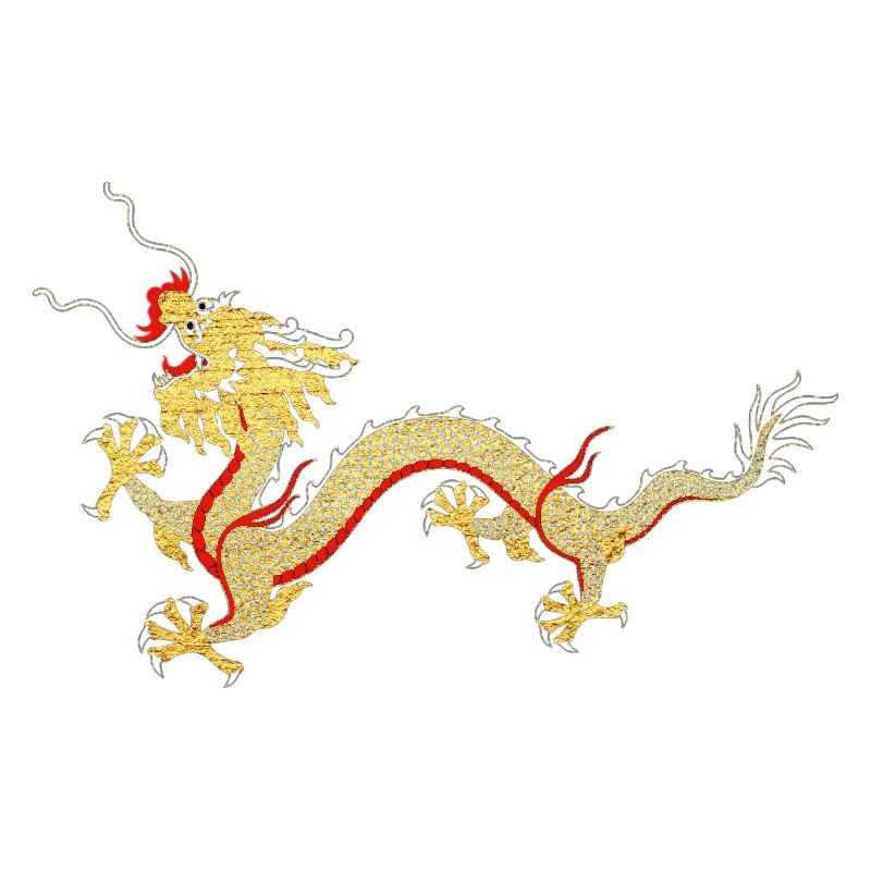 Asiatischer Drache Glücksschutzsymbol