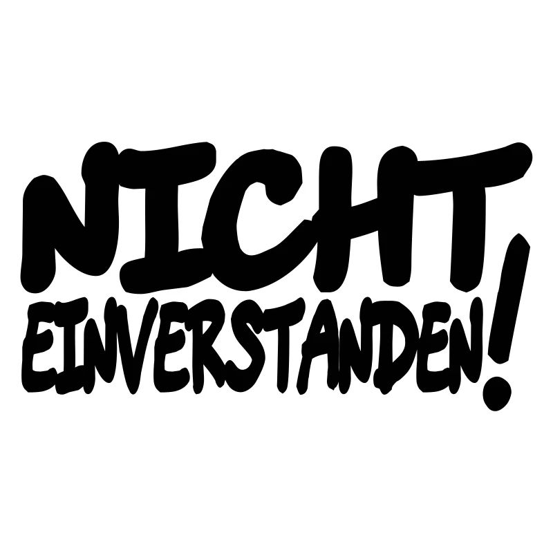 nicht einverstanden