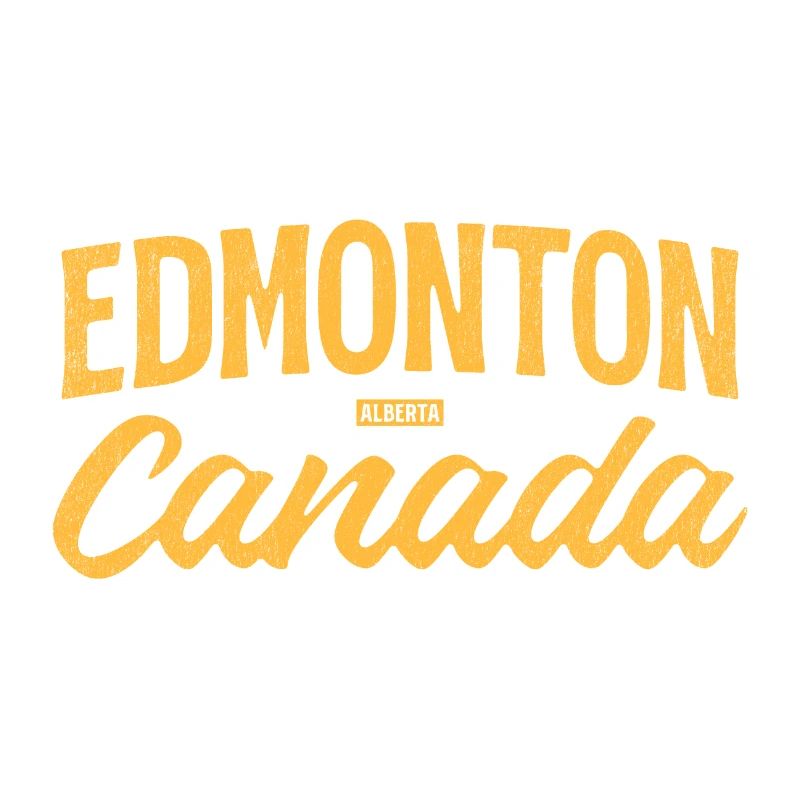 Edmonton Alberta Canada – Retro Lettering