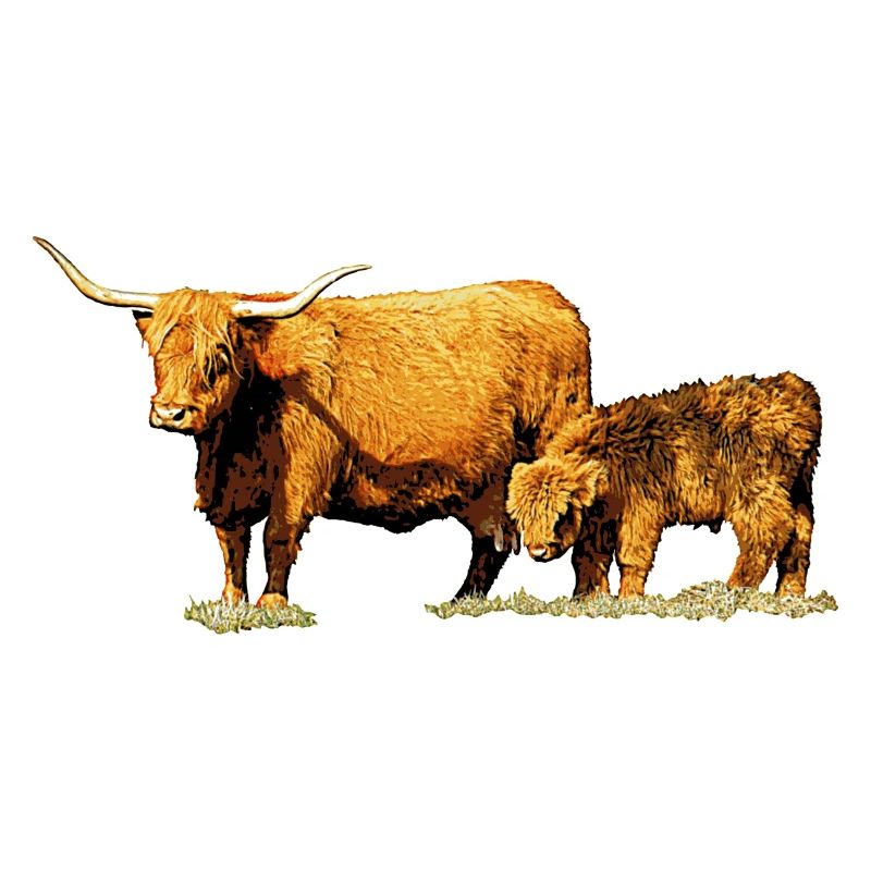 Kuh mit Kalb