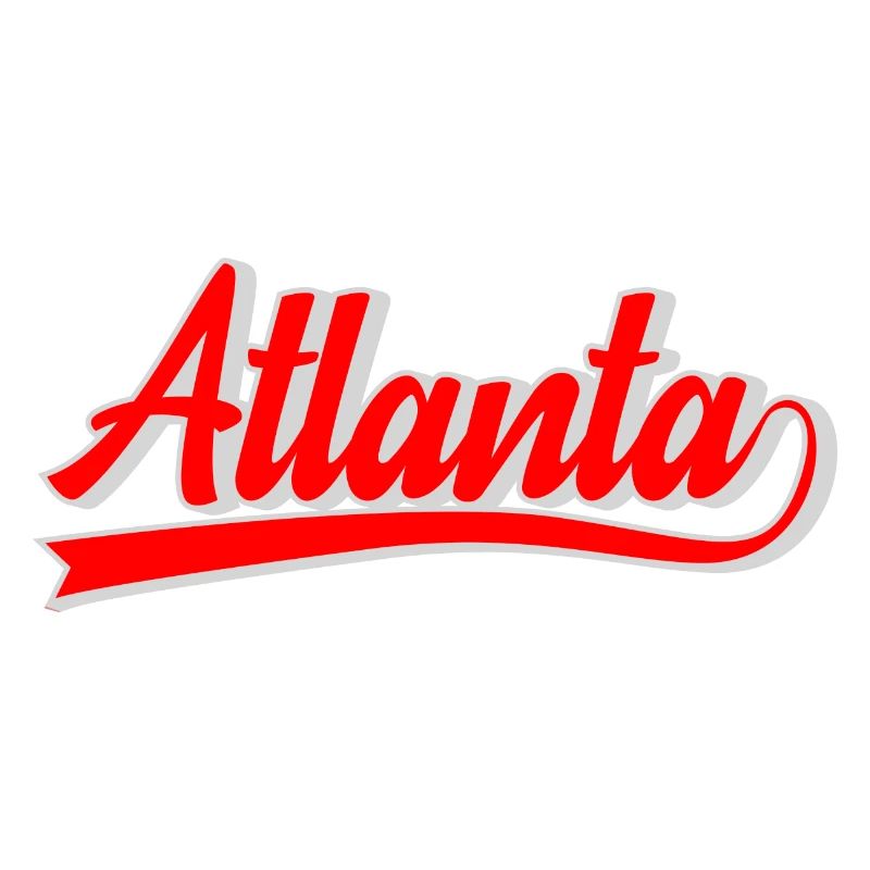 Atlanta Script Retro Logo