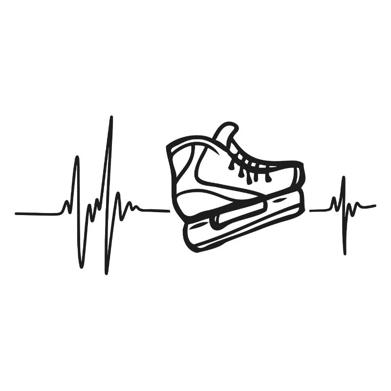 Eisschlittschuhe, Eiskunstlauf, Eishockey, Herzrhythmus