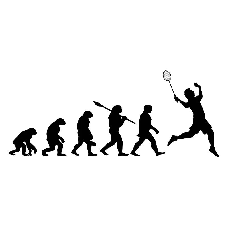 Badminton Evolution Gift for Badminton Players