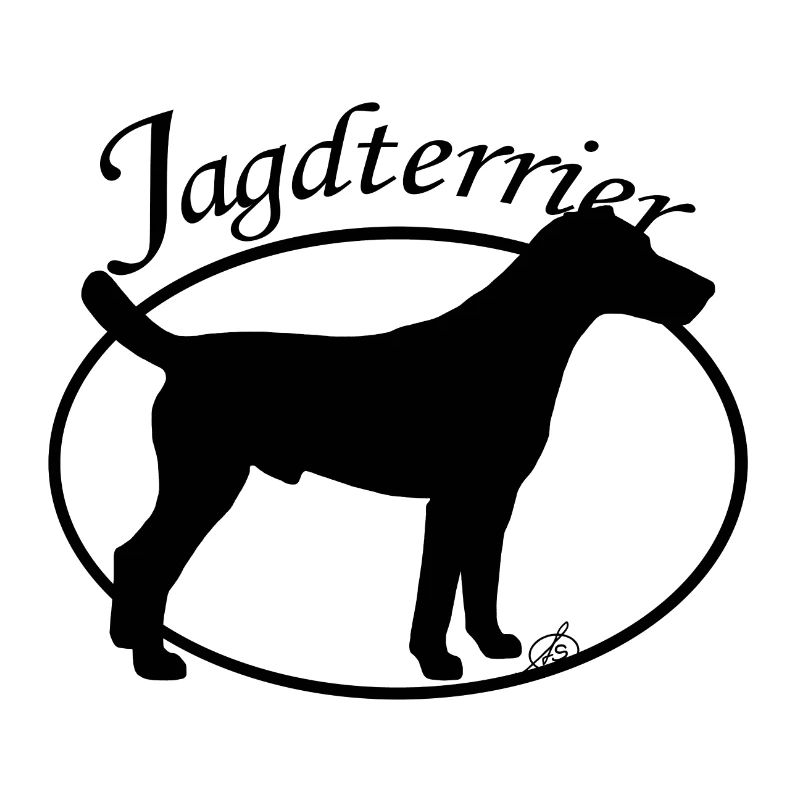 Jagdterrier mit ovalem Rand