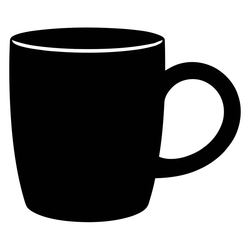 Klassische Kaffeetasse Silhouette