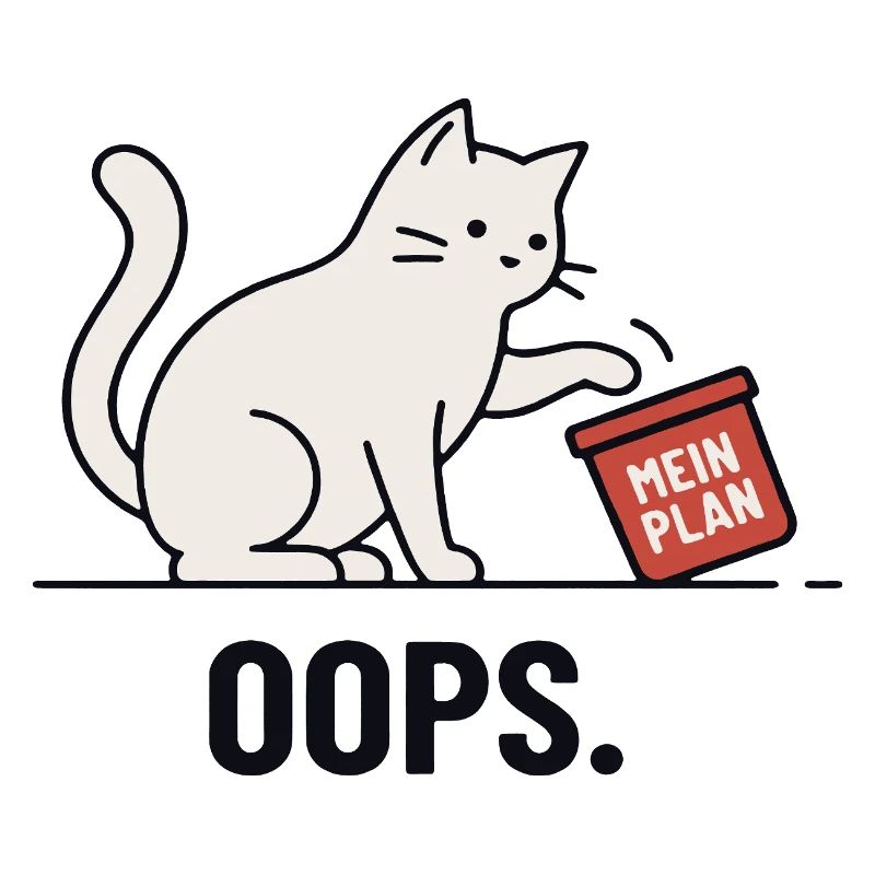 Mon plan... Oups – Chat drôle