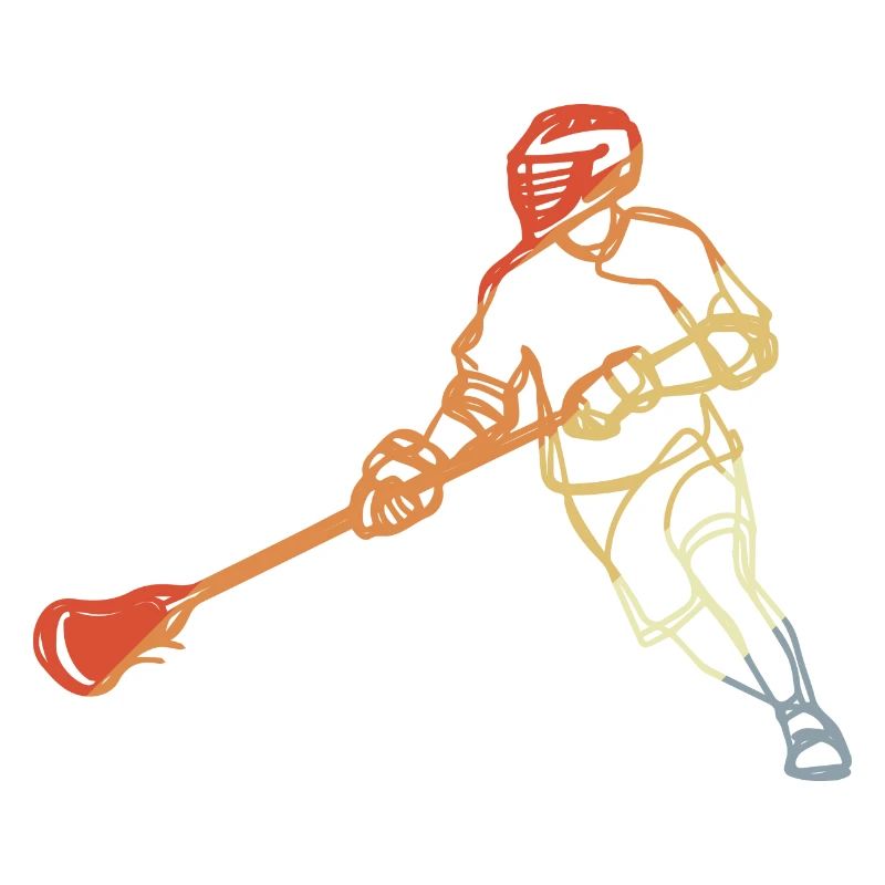 Lacrosse Fan Retro Stil