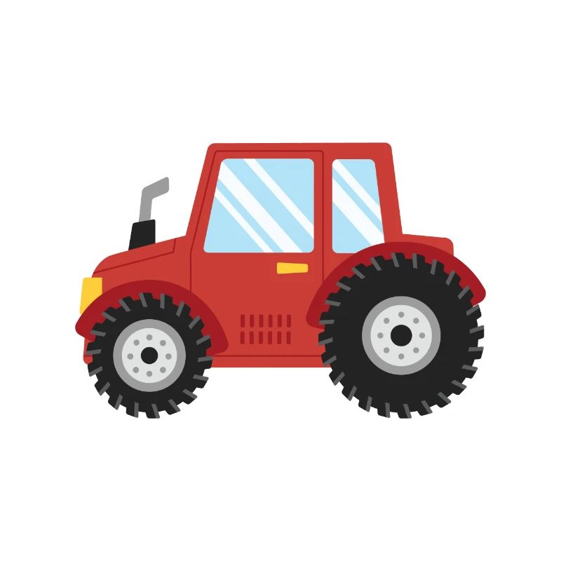 Rotes Traktor-Farmfahrzeug