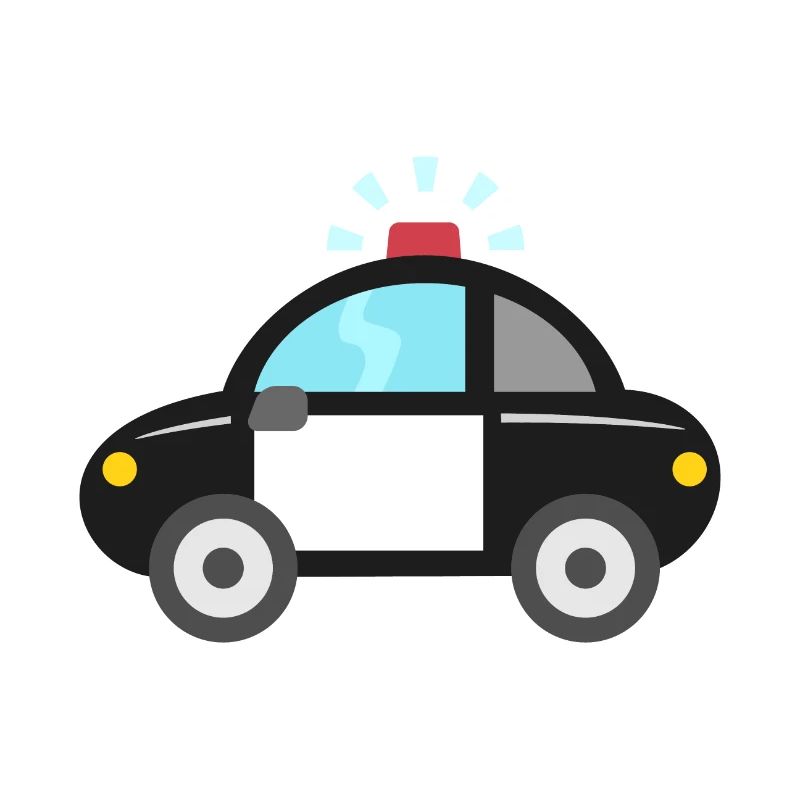 Süßes Polizeiauto