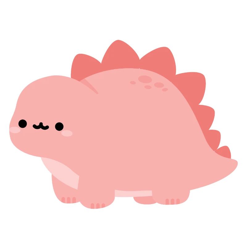 Süßer pinker Stegosaurus-Dino