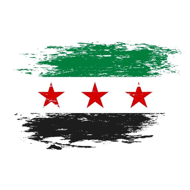 Drapeau syrien utilisé
