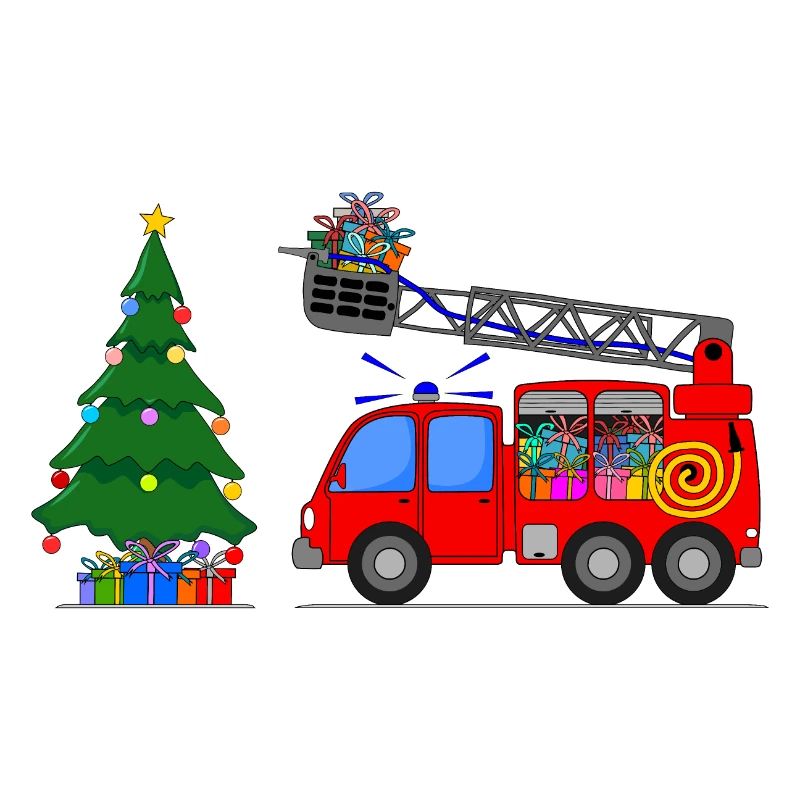 Feuerwehrauto Weihnachten