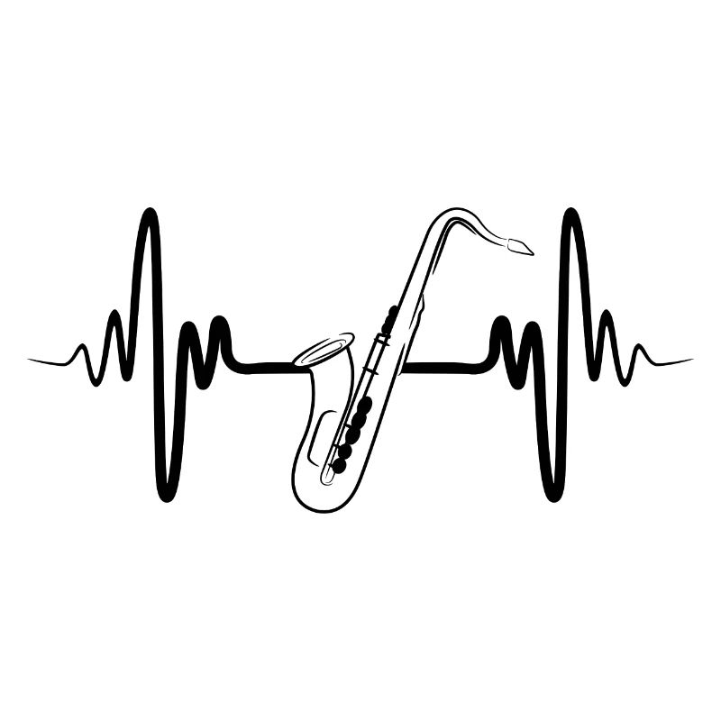 Saxophon EKG Herzlinie