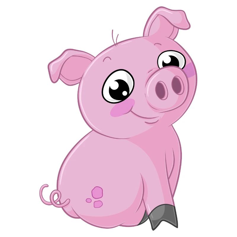 Süßes Comic Schweinchen