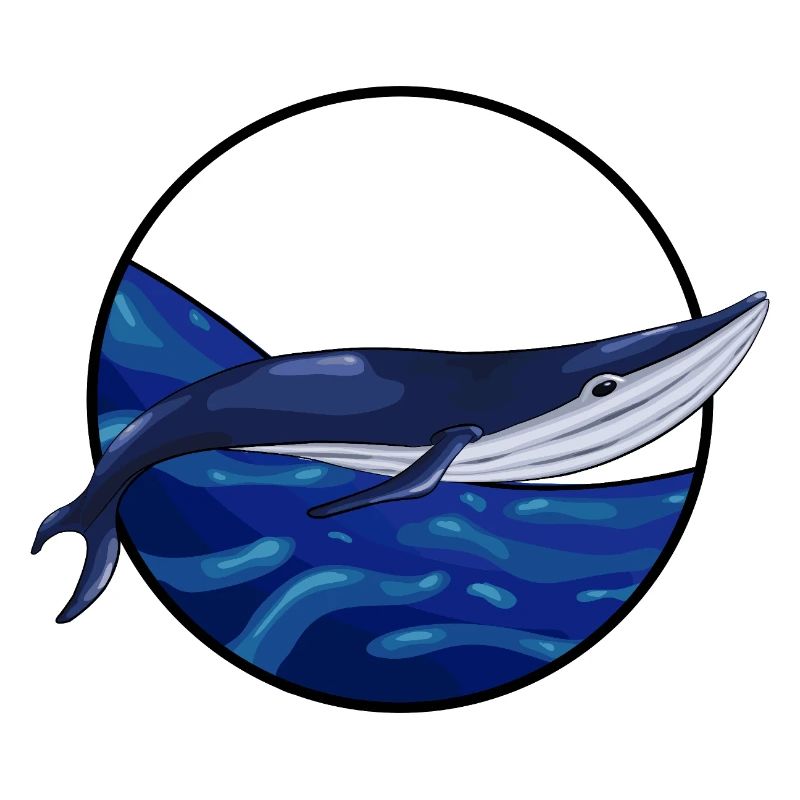 Schwimmender Blauwal