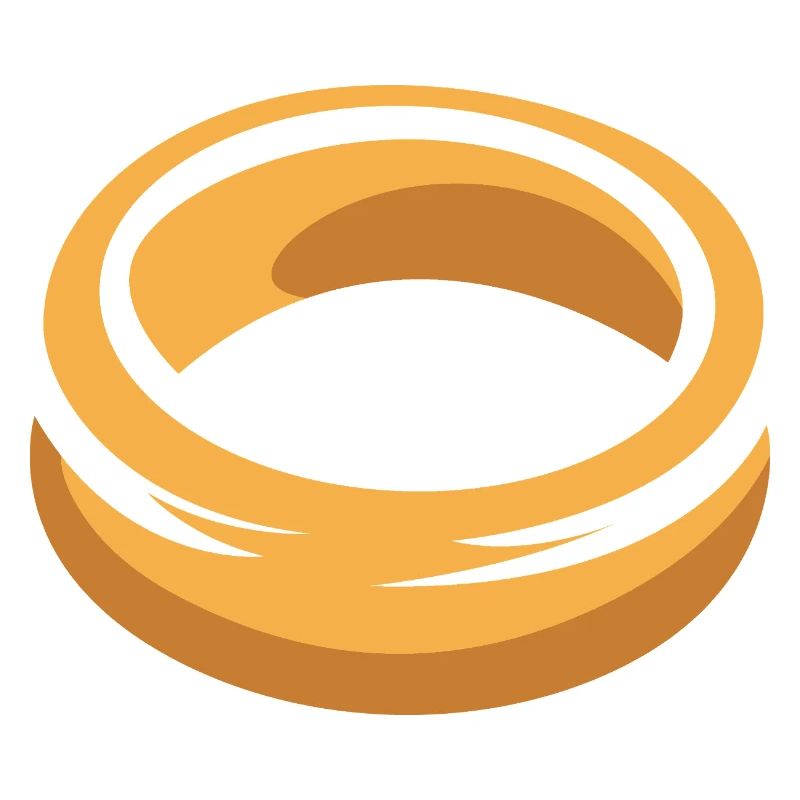 Goldener Ring Cartoon Illustration