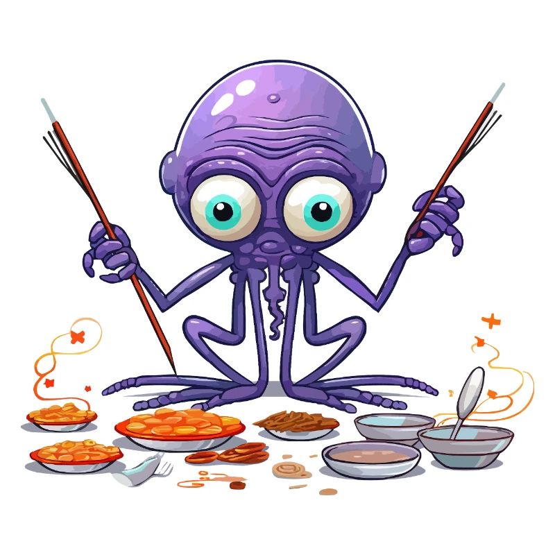 Der Algen-Octopus Küchenchef