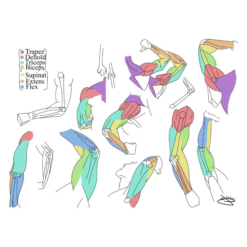 Bunte abstrakte Schals