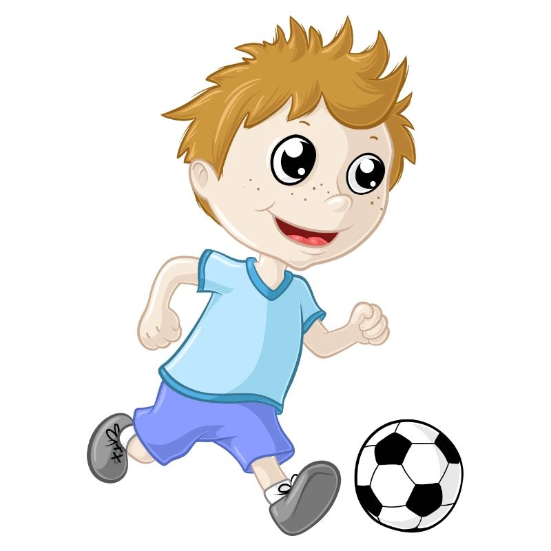 Kleiner Fußball Junge