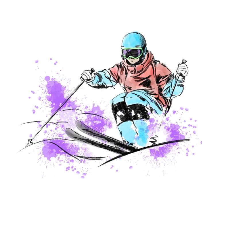 Mogul skiing
