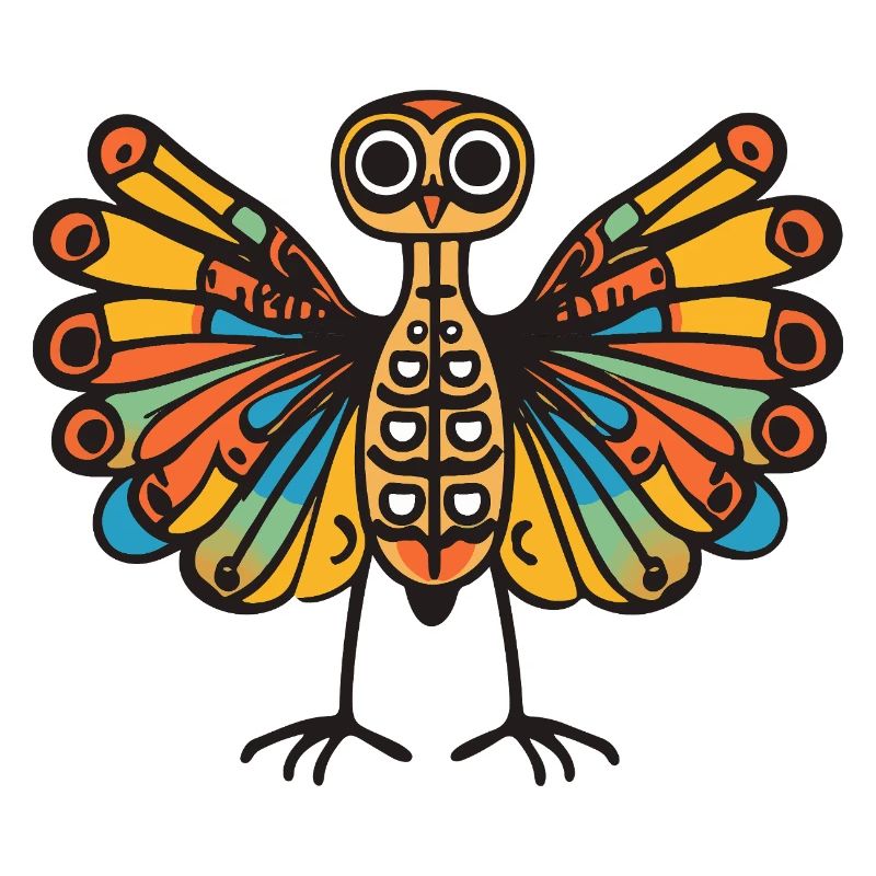 Pfau Vogel Halloween Zombie
