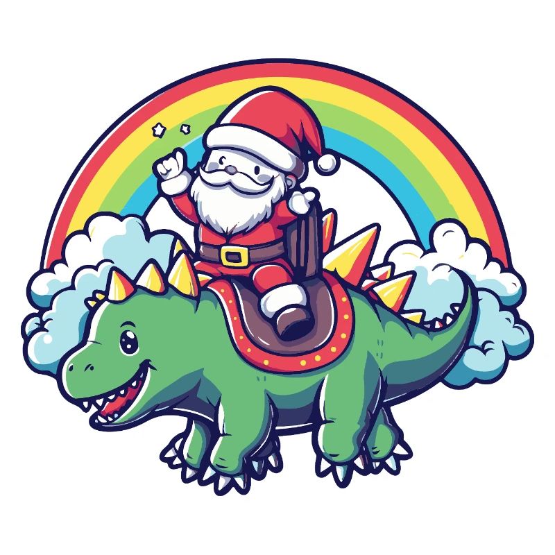 Dinosaurier stegosaurus Weihnachtsmann