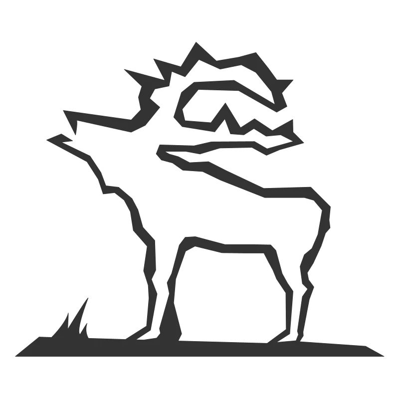 Elch Skandinavien Illustration