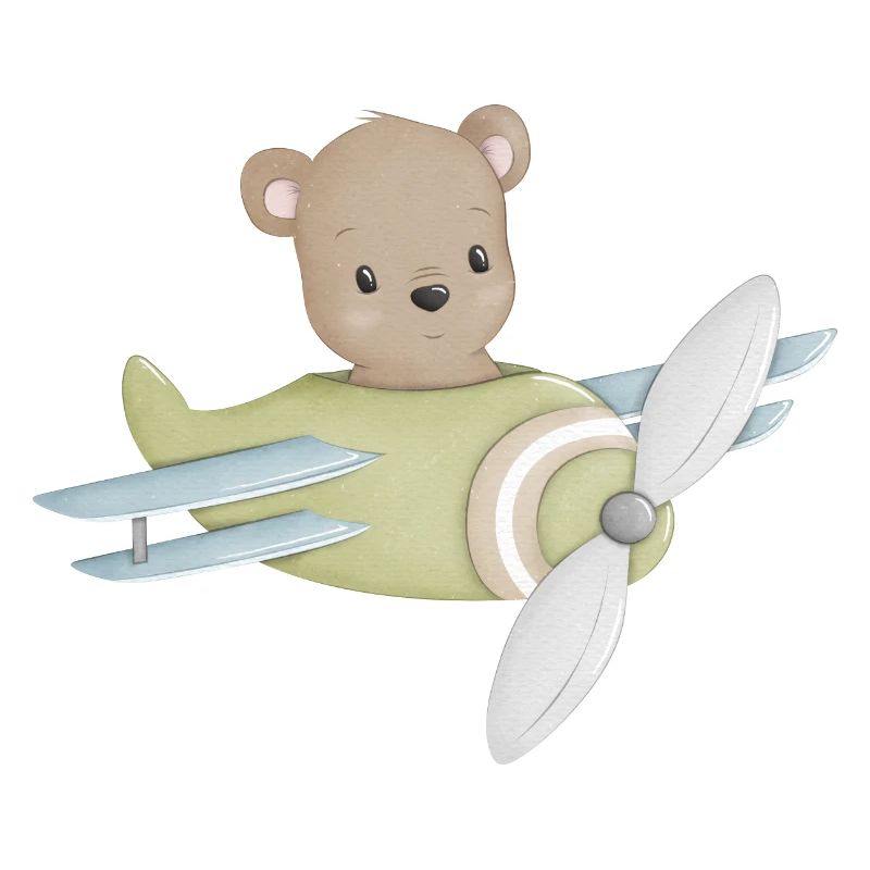Bär im Flugzeug