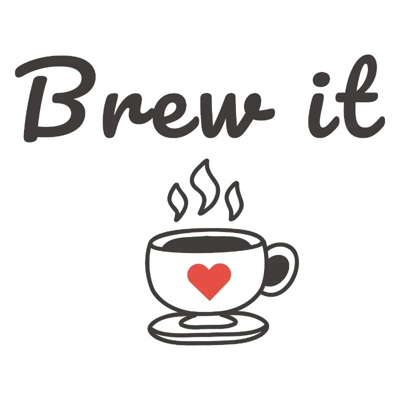 Citation Brew It Coffee : design minimaliste mignon