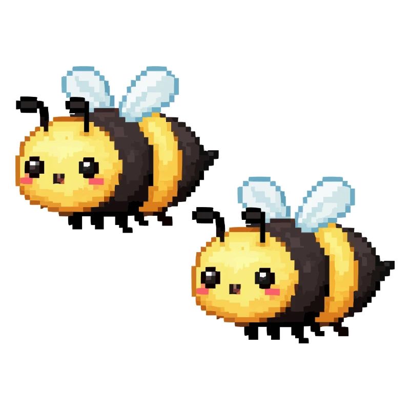 Pixel Bienen Duo