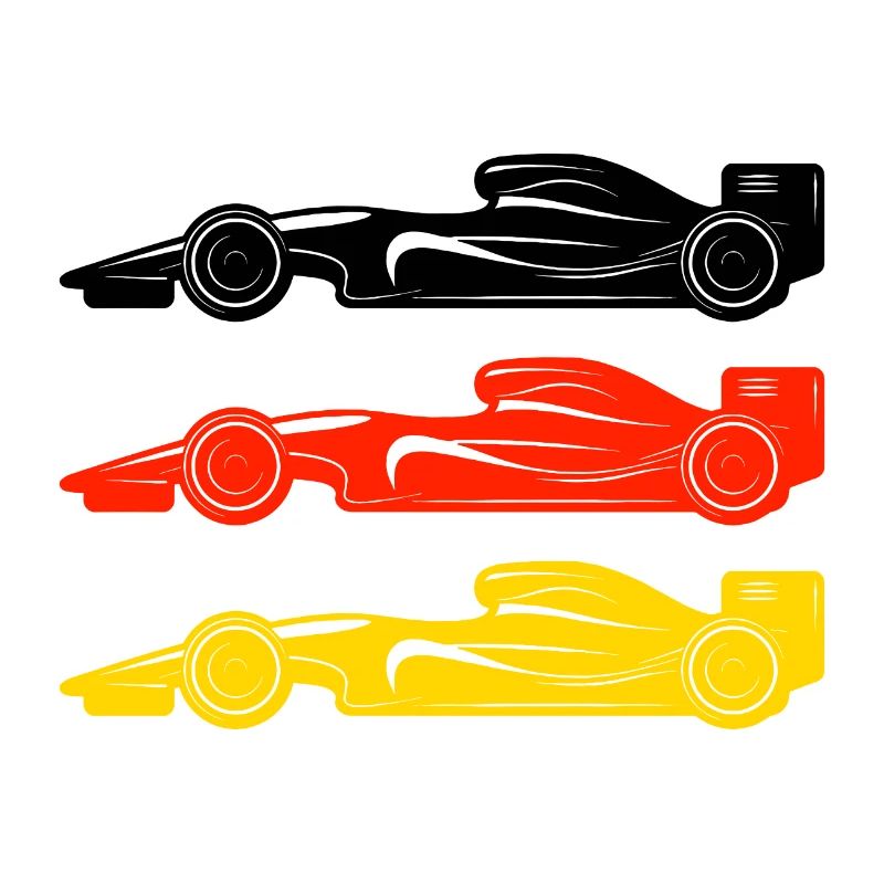 Drapeau de voiture de course de course de formule Allemagne