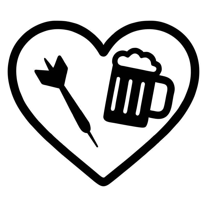 Heart Darts Bier