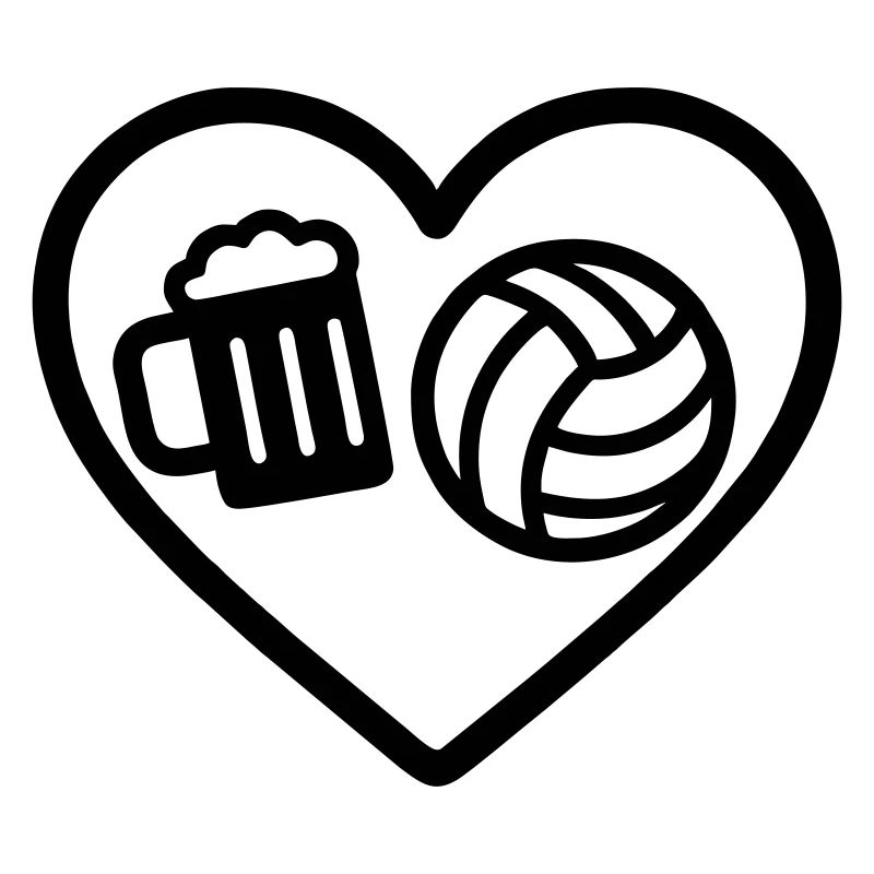 Heart Volleyball Bier
