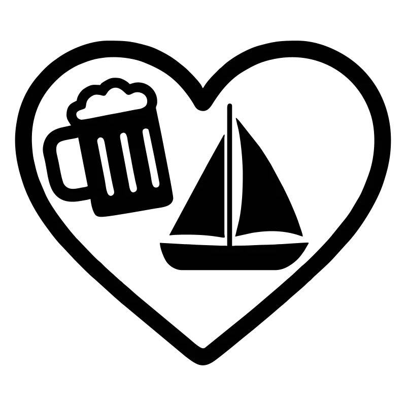 Heart Beer Segelhumor
