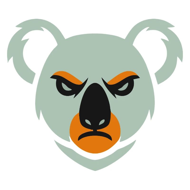 Wütender Koala Blick