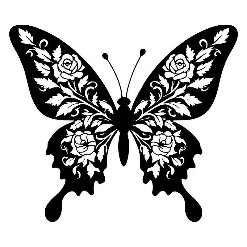 Filigraner Blumenschmetterling