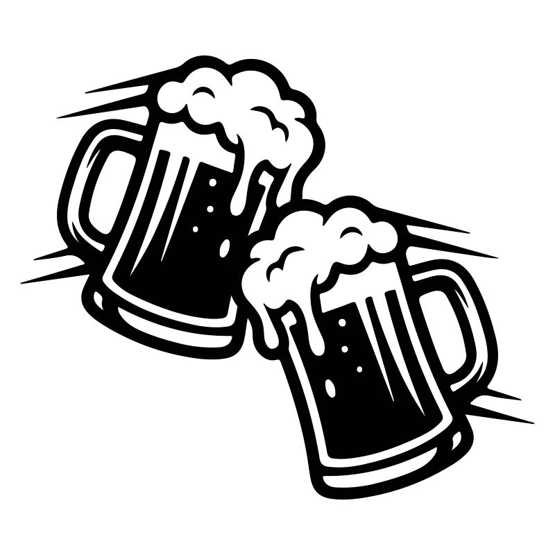 Bierkrug Comic Bier
